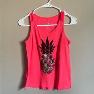 Justice Neon Pink Pineapple Tank Top​